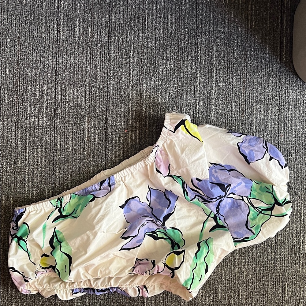 🌸 A New Day Floral One-Shoulder Crop Top & Tiered Skirt Set w/ Pockets | Size M - Picture 5 of 13